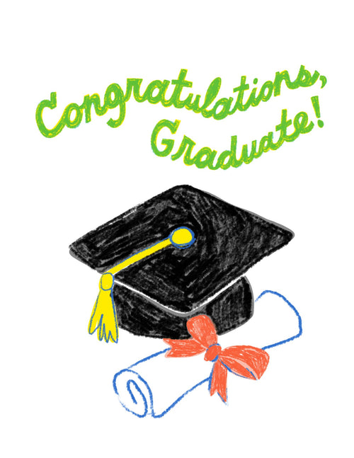 You Did it Grad Risograph Card