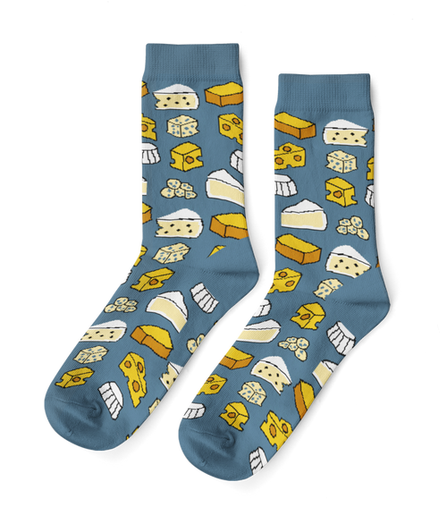 Cheese Crew Socks - Small
