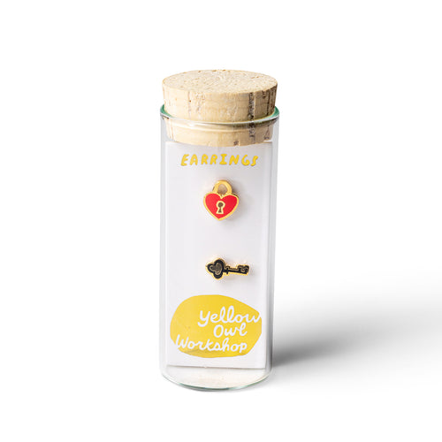 Heart Lock & Key Earrings