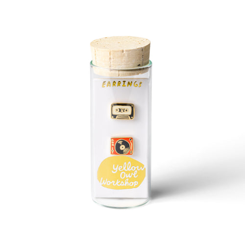 Record Player & Tape Earrings