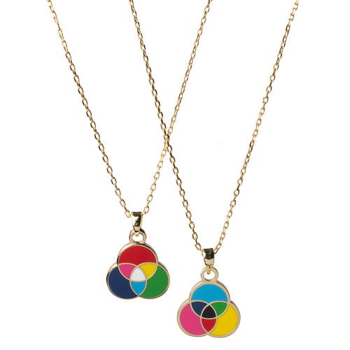 RGB CMYK Color Wheel - Double Sided Pendant