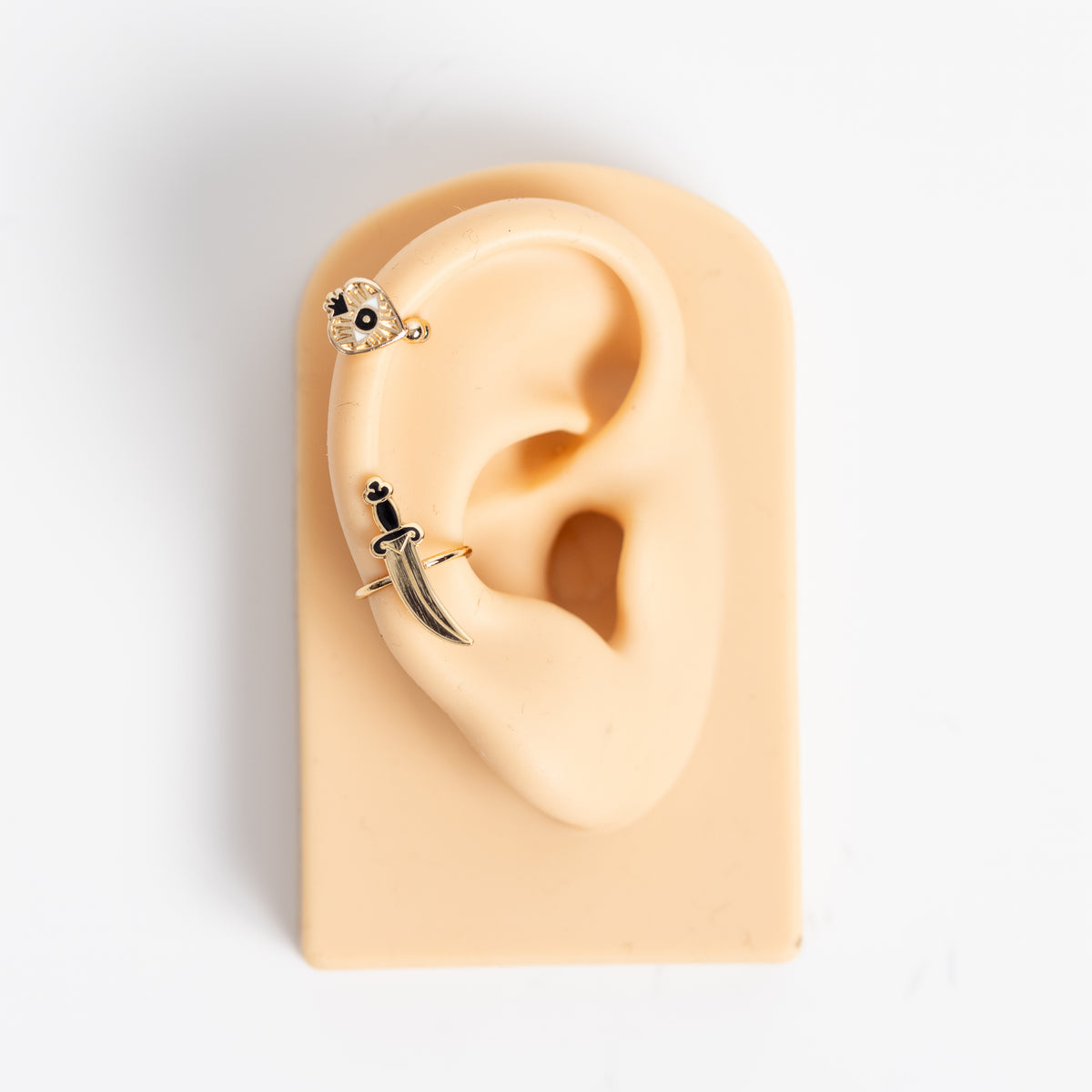 Heart &amp; Dagger Ear Cuffs