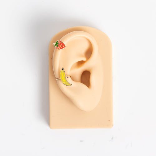 Strawberry & Banana Ear Cuffs