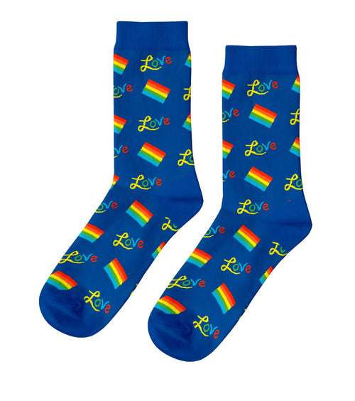 Rainbow Love Crew Socks - Unisex