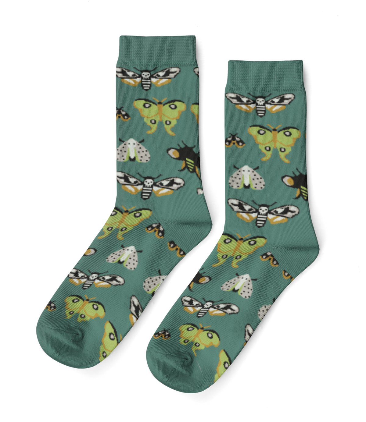 Moths Crew Socks - Large