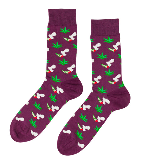 Weed Crew Socks - Large
