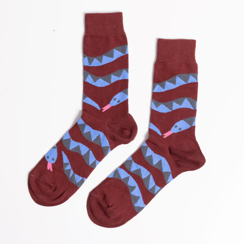 Snakes Crew Socks - Large