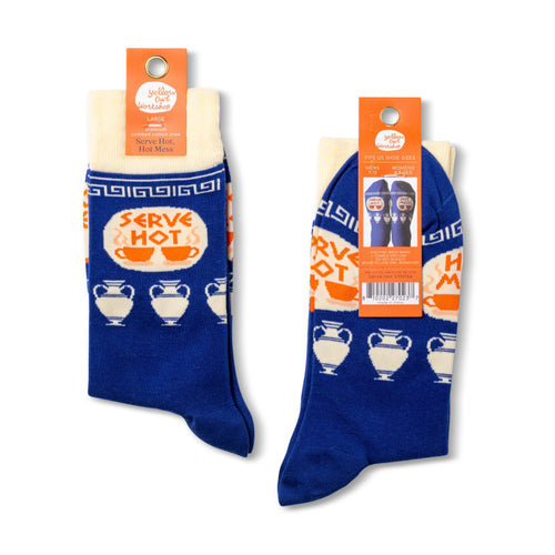 Serve Hot, Hot Mess Crew Socks - Large