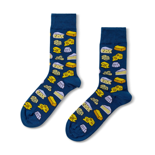 Cheese Crew Socks - Large