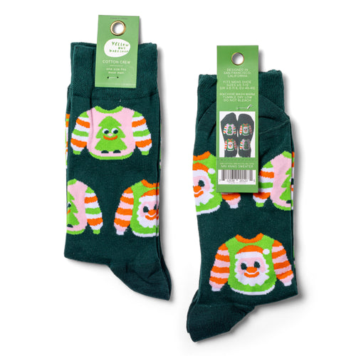 Xmas Sweater Crew Socks - Large