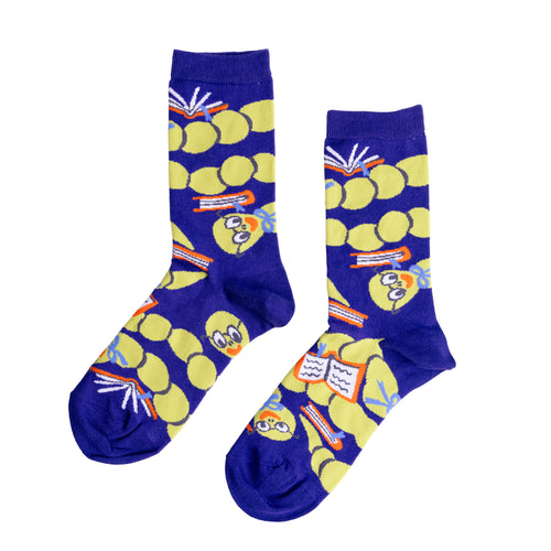 Bookworm Crew Socks - Small