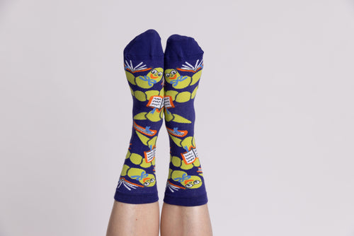 Bookworm Crew Socks - Small