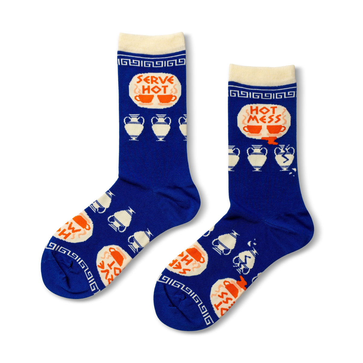 Serve Hot, Hot Mess Crew Socks - Small