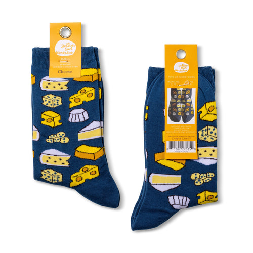 Cheese Crew Socks - Small
