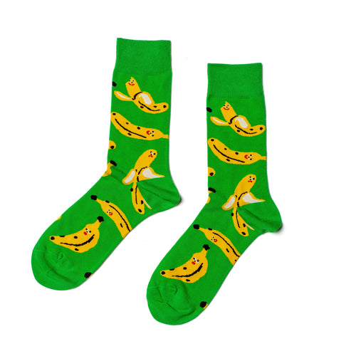 Kristina Micotti Banana Crew Socks - Large