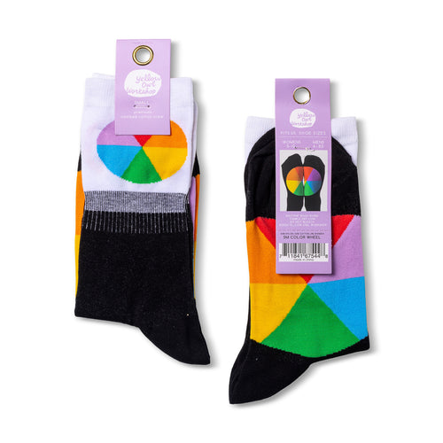 Color Wheel Crew Socks - Small