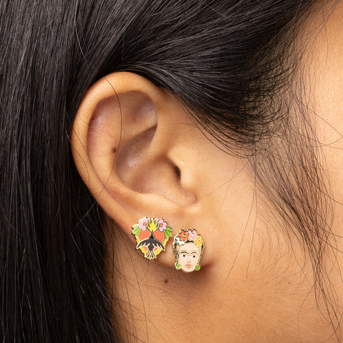 Frida Kahlo & Milagro Earrings