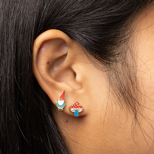 Gnome & Mushroom Earrings