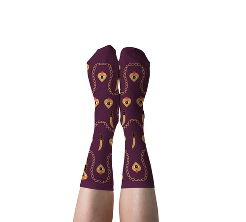 Heart & Dagger Crew Socks - Small