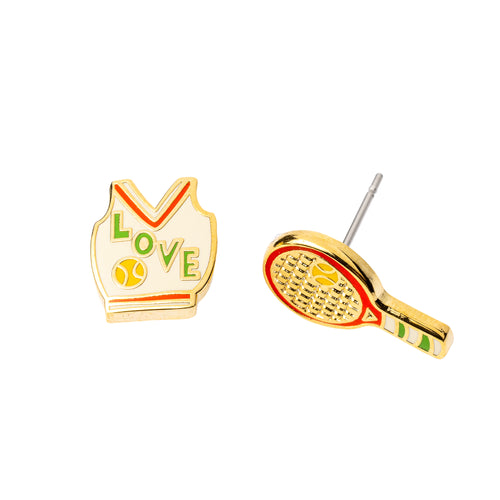 Love Tennis Earrings