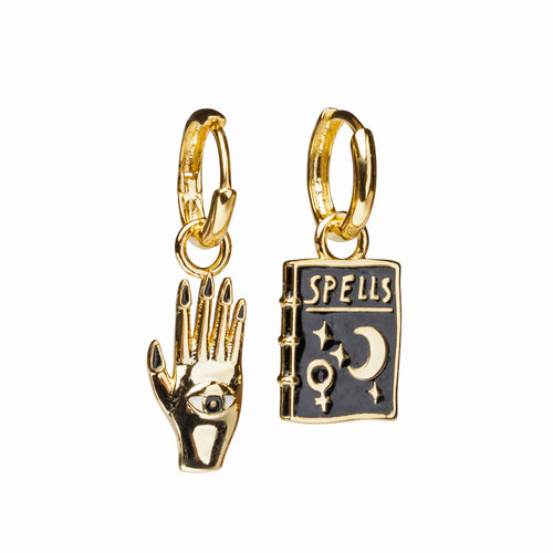 Mystic Spells Hoop Earrings