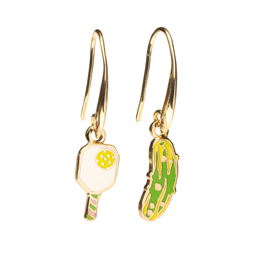Pickle Ball Drop Earrings