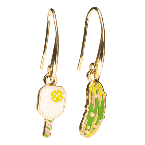 Pickle Ball Drop Earrings