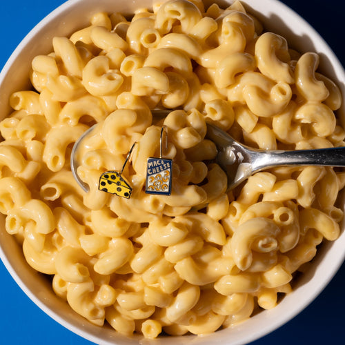 Mac & Cheese Drop Earrings