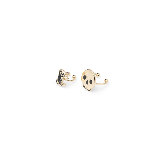 Skull & Spider Ear Cuffs