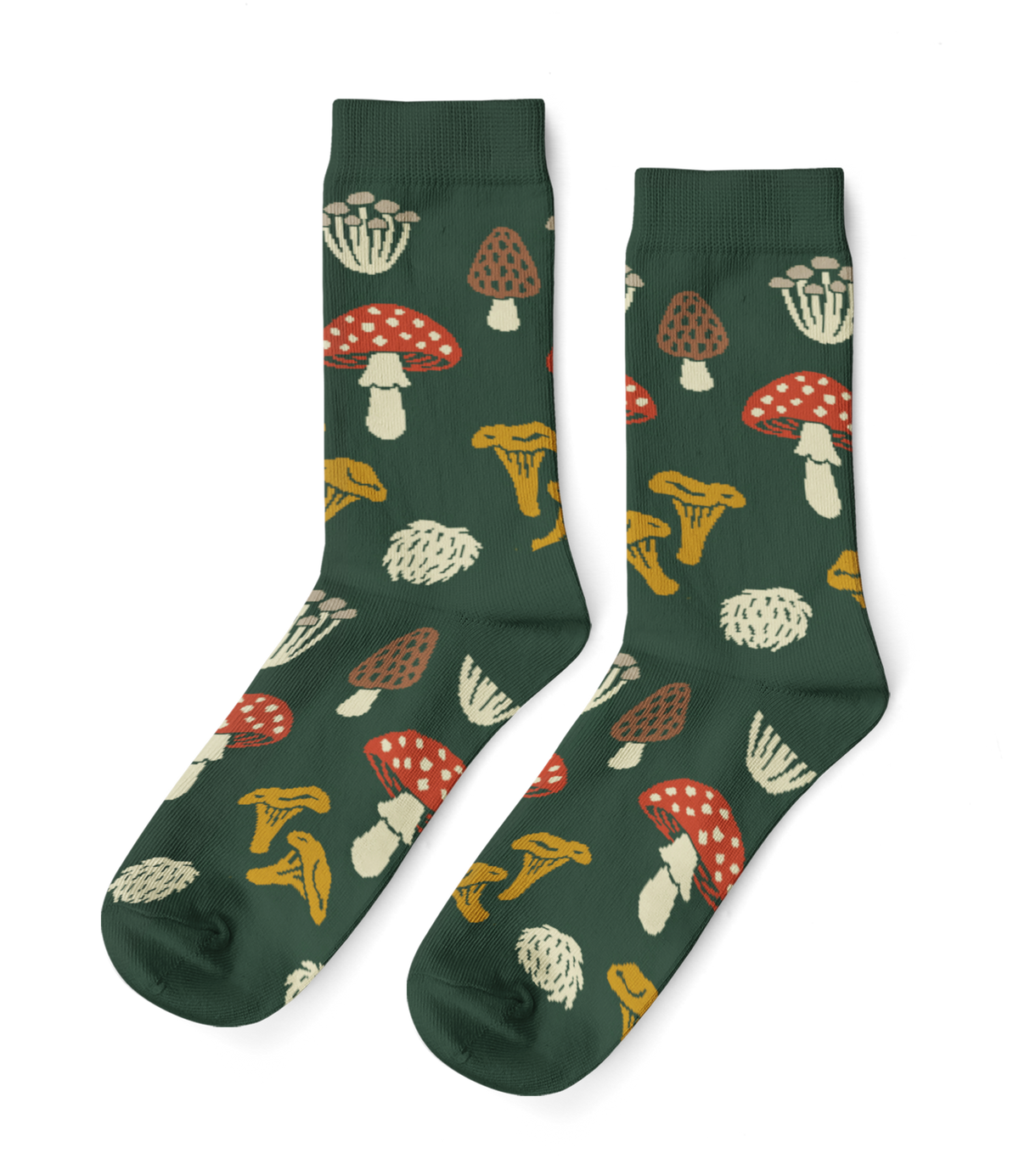 Forest Fungi Crew Socks - Small