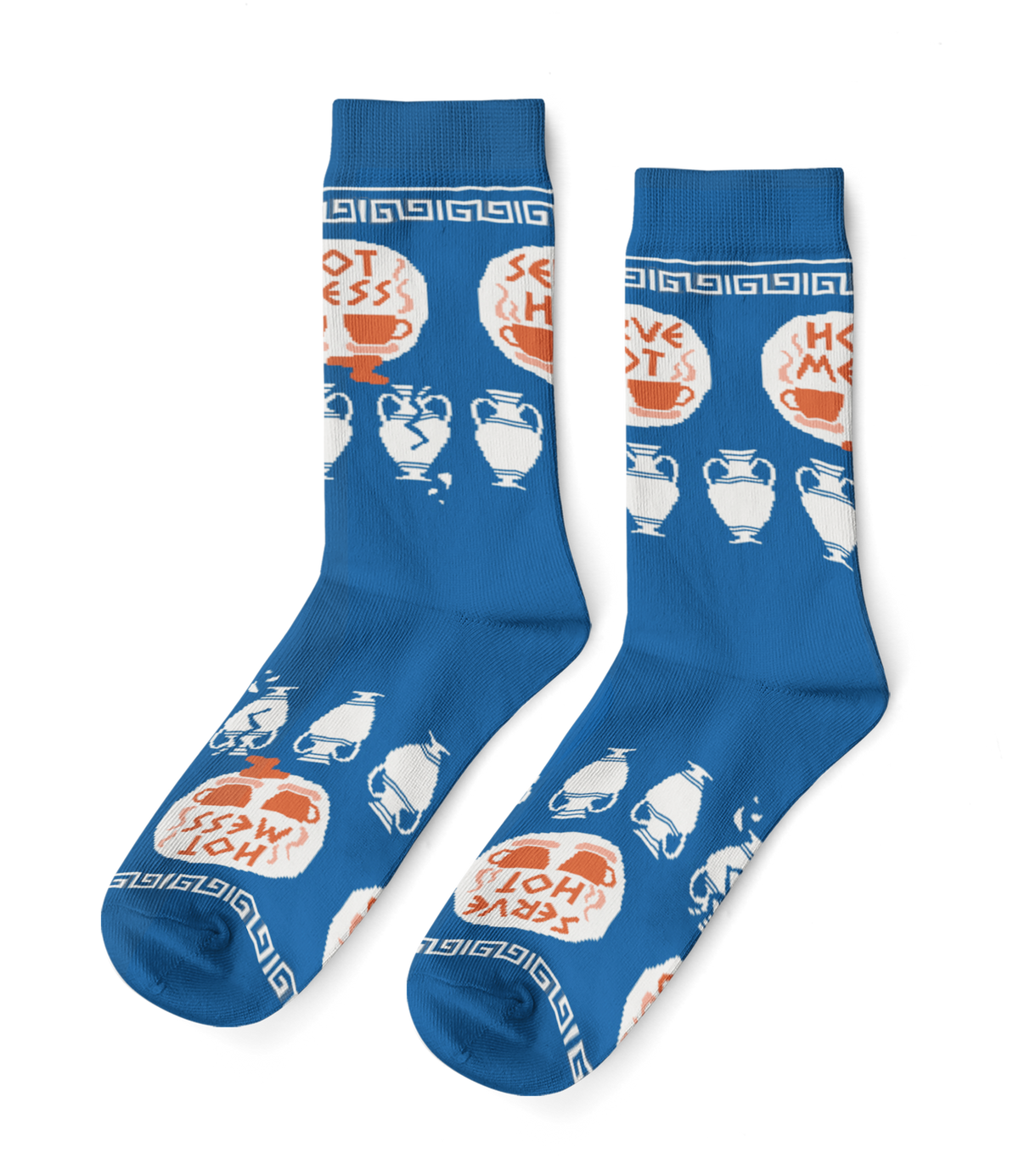 Serve Hot, Hot Mess Crew Socks - Small