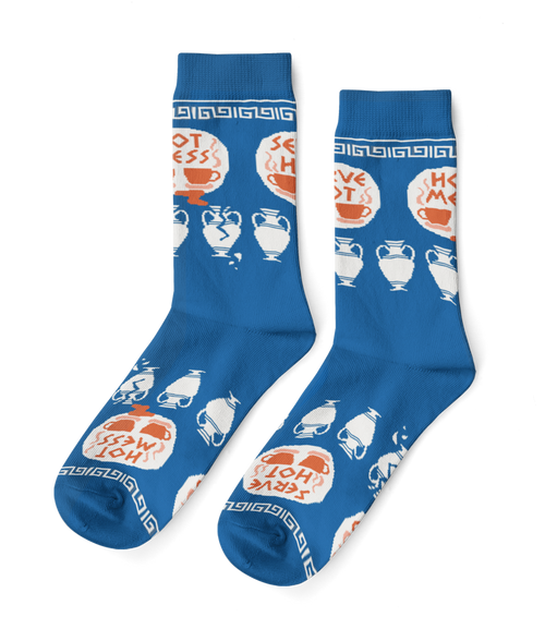 Serve Hot, Hot Mess Crew Socks - Small