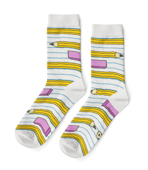 Pencil Crew Socks - Small