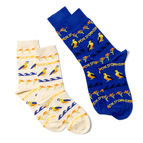 Cali Quail Crew Socks - Small