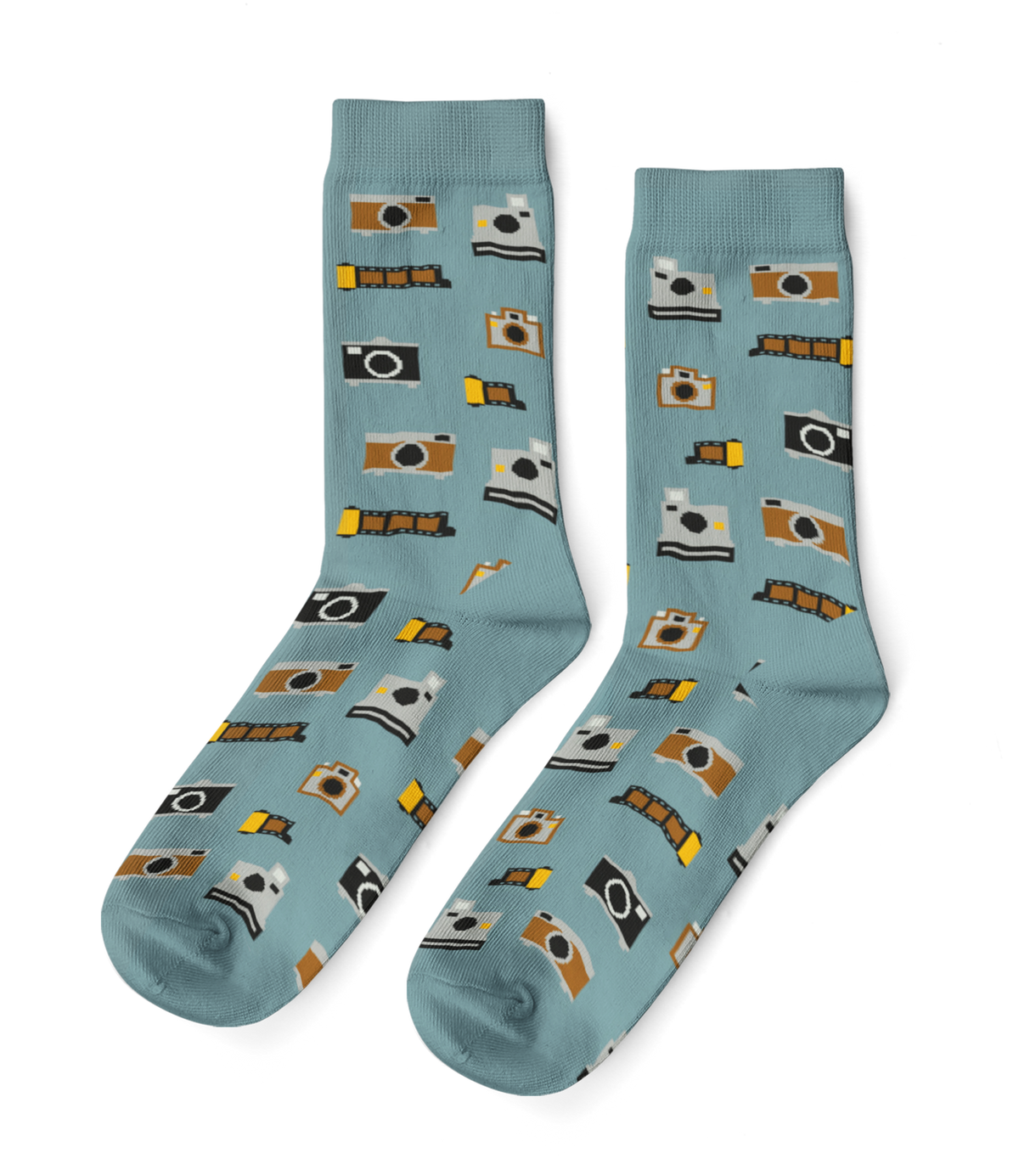 Vintage Camera Crew Socks - Small