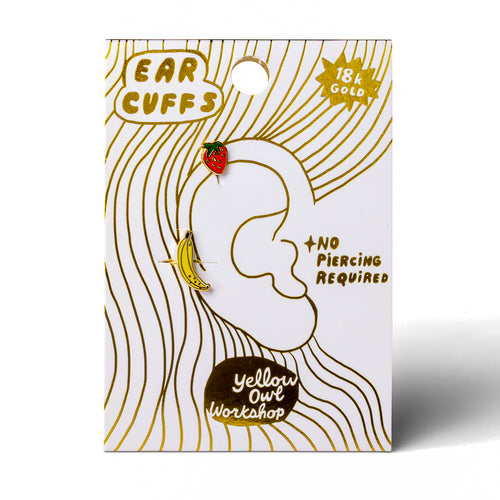 Strawberry & Banana Ear Cuffs
