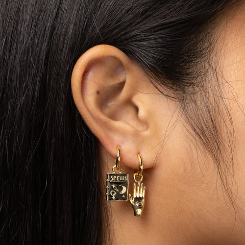 Mystic Spells Hoop Earrings