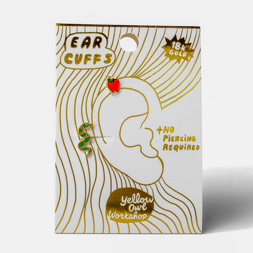 Apple & Snake Ear Cuffs