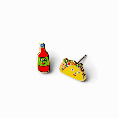 Taco & Hot Sauce Earrings