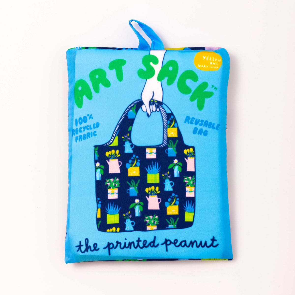 Art Sack - Printed Peanut Houseplants - Yellow Owl Workshop