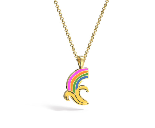 Banana Rainbow Pendant - Yellow Owl Workshop