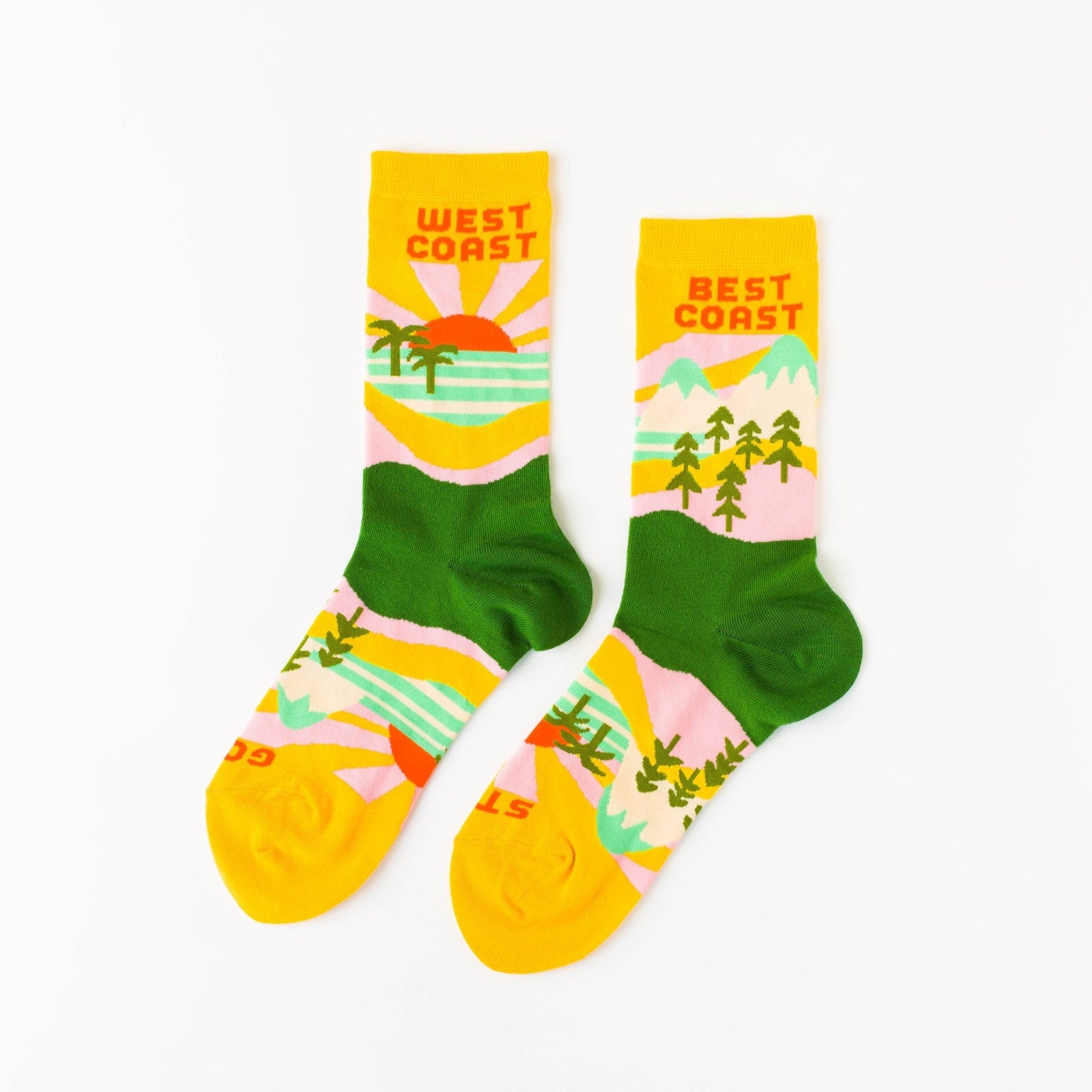 Best Coast Crew Socks - Women's - Yellow Owl Workshop
