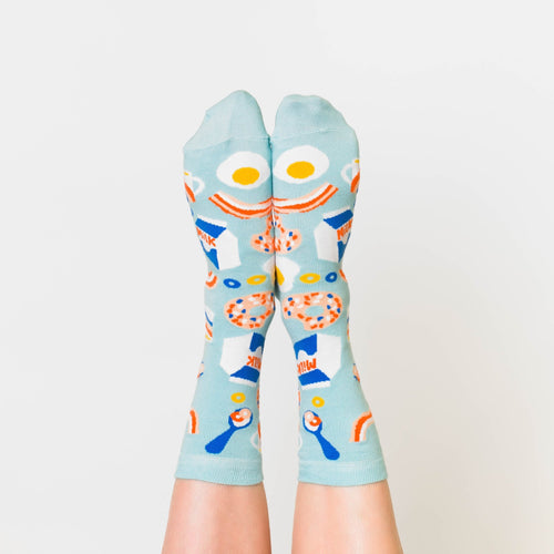 Breakfast Crew Socks - Women's - Yellow Owl Workshop