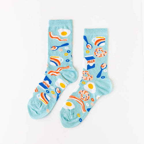 Breakfast Crew Socks - Women's - Yellow Owl Workshop