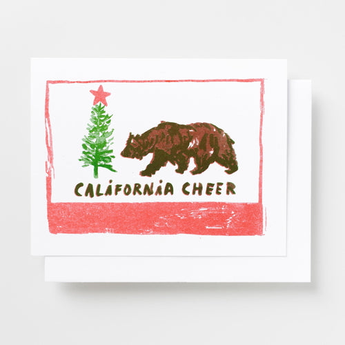 California Cheer - Risograph Card Set - Yellow Owl Workshop