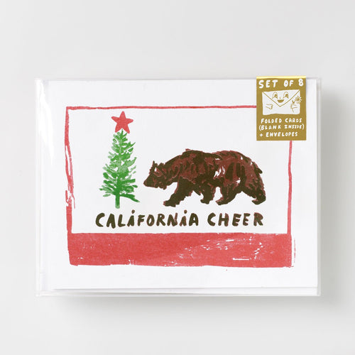 California Cheer - Risograph Card Set - Yellow Owl Workshop