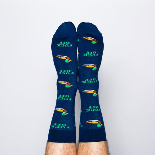 Duck Off Crew Socks - Men's - Yellow Owl Workshop