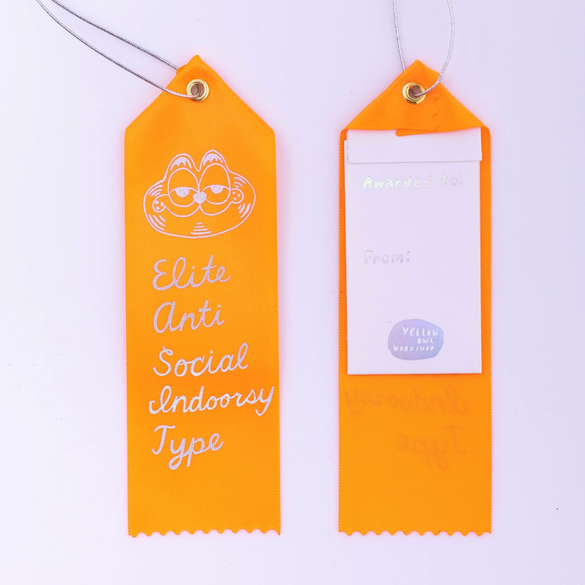 Elite Anti Social - Award Ribbon Card - Yellow Owl Workshop