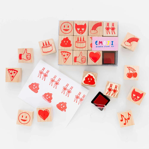 Emoji Rubber Stamp Kit - Yellow Owl Workshop