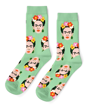 Frida Crew Socks - Women's - Yellow Owl Workshop